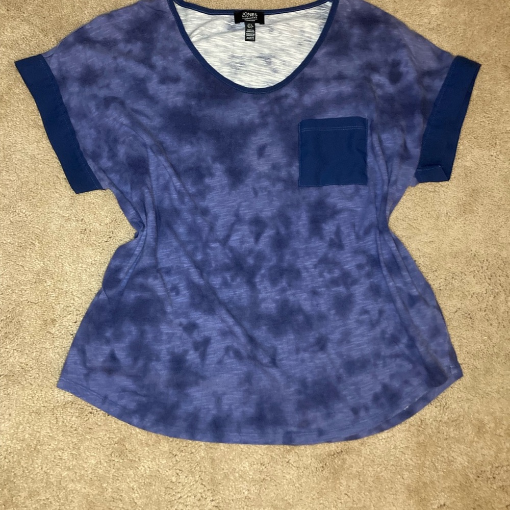 Blue Tie-Dye Women's Top